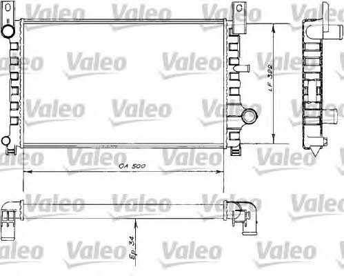 Valeo 730484 Радиатор охлаждения двигателя 730484: Отличная цена - Купить в Польше на 2407.PL!