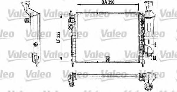 Valeo 730491 Radiator, engine cooling 730491: Buy near me in Poland at 2407.PL - Good price!