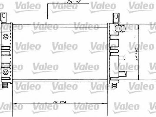Valeo 730558 Радиатор охлаждения двигателя 730558: Отличная цена - Купить в Польше на 2407.PL!