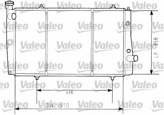 Valeo 730634 Radiator, engine cooling 730634: Buy near me at 2407.PL in Poland at an Affordable price!