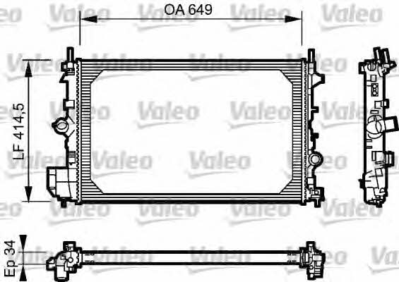 Valeo 734412 Kühler motorkühlung 734412: Kaufen Sie zu einem guten Preis in Polen bei 2407.PL!