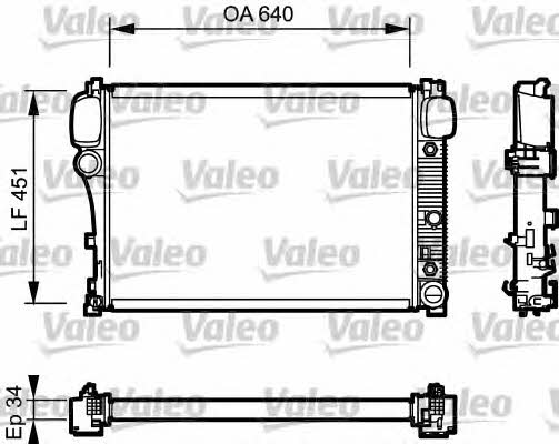 Valeo 734447 Radiator, engine cooling 734447: Buy near me at 2407.PL in Poland at an Affordable price!