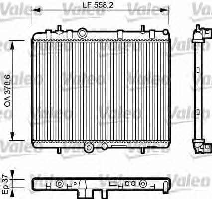 Valeo 734463 Radiator, engine cooling 734463: Buy near me in Poland at 2407.PL - Good price!