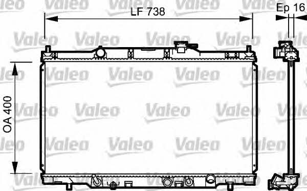 Valeo 734477 Радиатор охлаждения двигателя 734477: Отличная цена - Купить в Польше на 2407.PL!