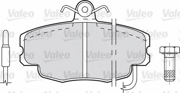 Valeo 598084 Brake Pad Set, disc brake 598084: Buy near me in Poland at 2407.PL - Good price!