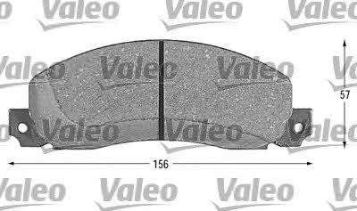 Valeo 598086 Brake Pad Set, disc brake 598086: Buy near me in Poland at 2407.PL - Good price!