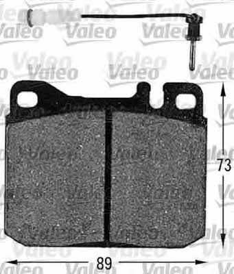 Valeo 598109 Brake Pad Set, disc brake 598109: Buy near me in Poland at 2407.PL - Good price!