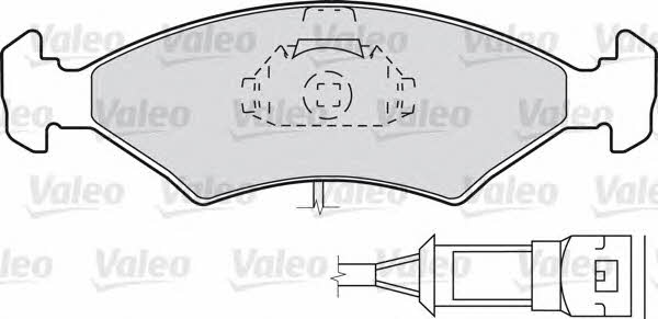 Valeo 598212 Brake Pad Set, disc brake 598212: Buy near me at 2407.PL in Poland at an Affordable price!