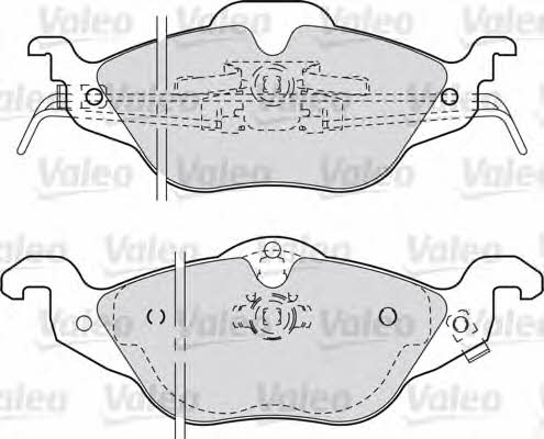 Valeo 598322 Brake Pad Set, disc brake 598322: Buy near me in Poland at 2407.PL - Good price!