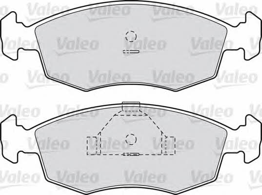 Valeo 598335 Brake Pad Set, disc brake 598335: Buy near me in Poland at 2407.PL - Good price!