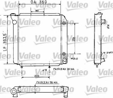 Valeo 810935 Радиатор охлаждения двигателя 810935: Отличная цена - Купить в Польше на 2407.PL!