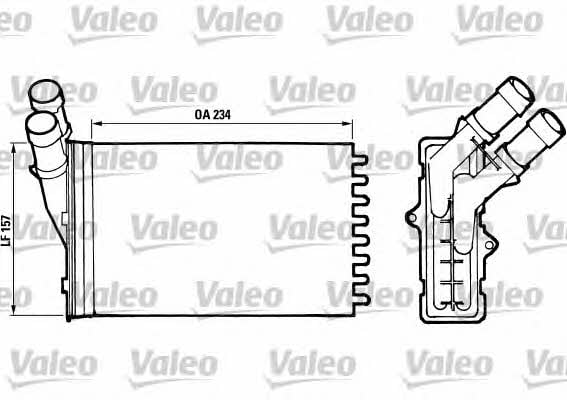 Valeo 812005 Heat exchanger, interior heating 812005: Buy near me in Poland at 2407.PL - Good price!