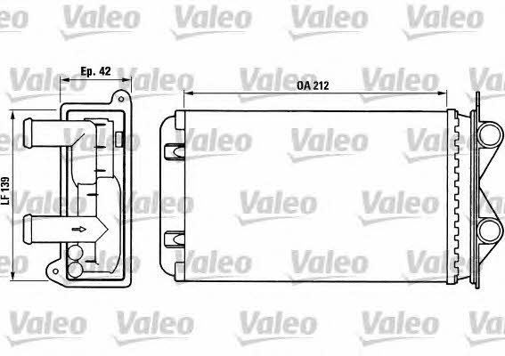 Valeo 812013 Heat exchanger, interior heating 812013: Buy near me in Poland at 2407.PL - Good price!