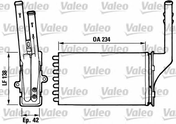 Valeo 812016 Heat exchanger, interior heating 812016: Buy near me in Poland at 2407.PL - Good price!