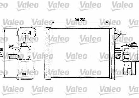 Valeo 812024 Heat exchanger, interior heating 812024: Buy near me in Poland at 2407.PL - Good price!