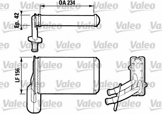 Valeo 812031 Heat exchanger, interior heating 812031: Buy near me in Poland at 2407.PL - Good price!