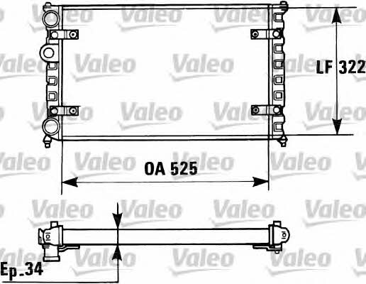 Valeo 730947 Радіатор охолодження двигуна 730947: Приваблива ціна - Купити у Польщі на 2407.PL!