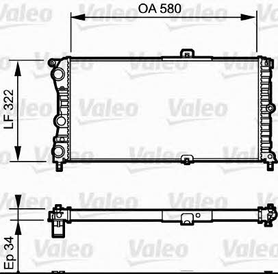 Valeo 730980 Радіатор охолодження двигуна 730980: Приваблива ціна - Купити у Польщі на 2407.PL!