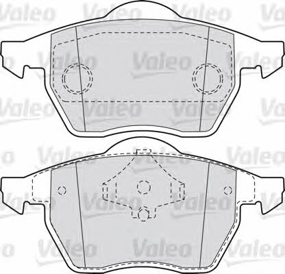Valeo 598355 Тормозные колодки дисковые, комплект 598355: Отличная цена - Купить в Польше на 2407.PL!