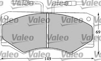 Valeo 598369 Brake Pad Set, disc brake 598369: Buy near me in Poland at 2407.PL - Good price!