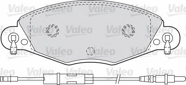 Valeo 598416 Brake Pad Set, disc brake 598416: Buy near me in Poland at 2407.PL - Good price!
