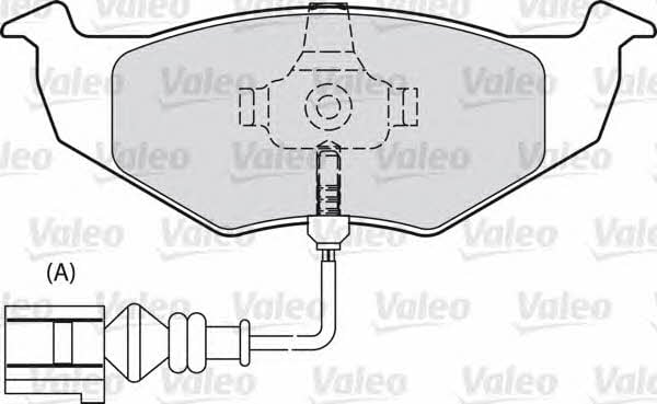 Valeo 598488 Brake Pad Set, disc brake 598488: Buy near me in Poland at 2407.PL - Good price!
