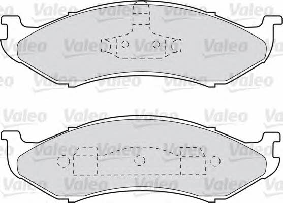 Valeo 598491 Brake Pad Set, disc brake 598491: Buy near me in Poland at 2407.PL - Good price!
