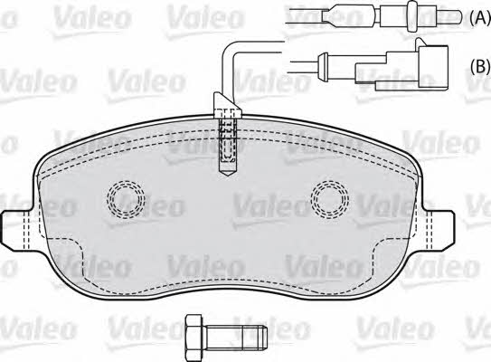 Valeo 598553 Brake Pad Set, disc brake 598553: Buy near me in Poland at 2407.PL - Good price!