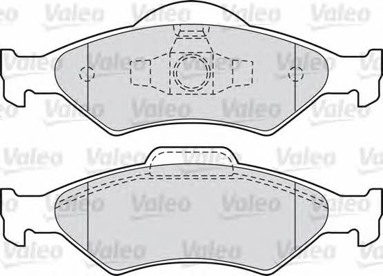 Valeo 598563 Brake Pad Set, disc brake 598563: Buy near me in Poland at 2407.PL - Good price!