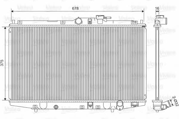 Valeo 734716 Radiator, engine cooling 734716: Buy near me in Poland at 2407.PL - Good price!