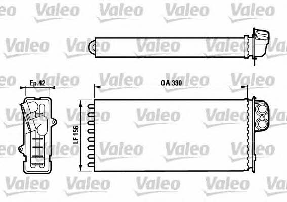Valeo 812128 Heat exchanger, interior heating 812128: Buy near me in Poland at 2407.PL - Good price!