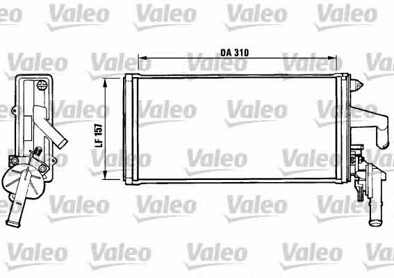 Valeo 812137 Heat exchanger, interior heating 812137: Buy near me in Poland at 2407.PL - Good price!