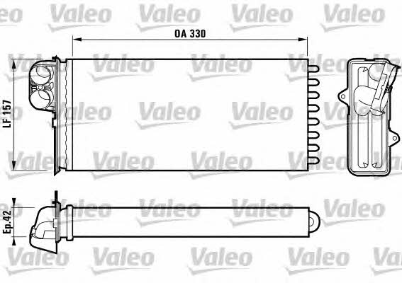 Valeo 812170 Радиатор отопителя салона 812170: Отличная цена - Купить в Польше на 2407.PL!