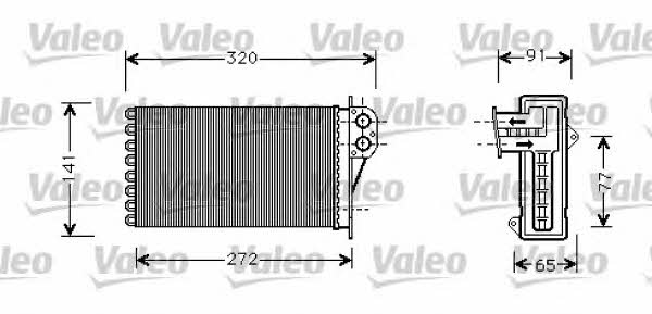 Valeo 812221 Heat exchanger, interior heating 812221: Buy near me in Poland at 2407.PL - Good price!