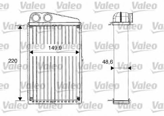 Valeo 812247 Heat exchanger, interior heating 812247: Buy near me at 2407.PL in Poland at an Affordable price!