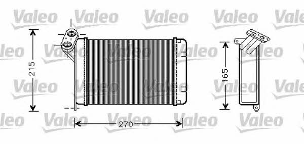Valeo 812296 Heat exchanger, interior heating 812296: Buy near me at 2407.PL in Poland at an Affordable price!