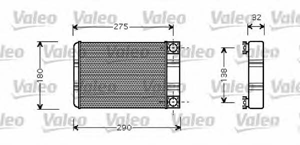 Valeo 812321 Heat exchanger, interior heating 812321: Buy near me in Poland at 2407.PL - Good price!