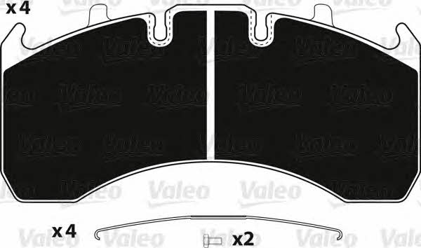Valeo 882248 Brake Pad Set, disc brake 882248: Buy near me in Poland at 2407.PL - Good price!