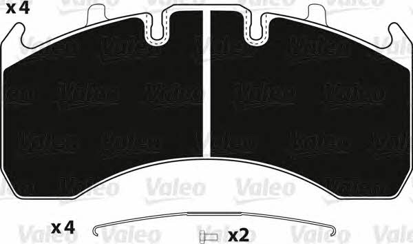 Valeo 882248 Гальмівні колодки, комплект 882248: Приваблива ціна - Купити у Польщі на 2407.PL!