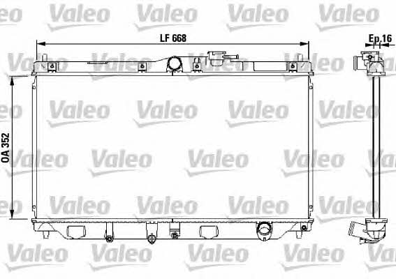 Valeo 731076 Radiator, engine cooling 731076: Buy near me in Poland at 2407.PL - Good price!