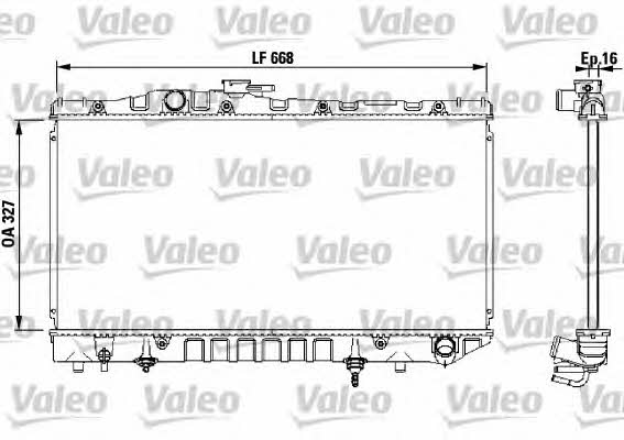 Valeo 731114 Радиатор охлаждения двигателя 731114: Отличная цена - Купить в Польше на 2407.PL!