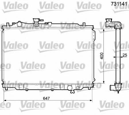 Valeo 731141 Radiator, engine cooling 731141: Buy near me in Poland at 2407.PL - Good price!