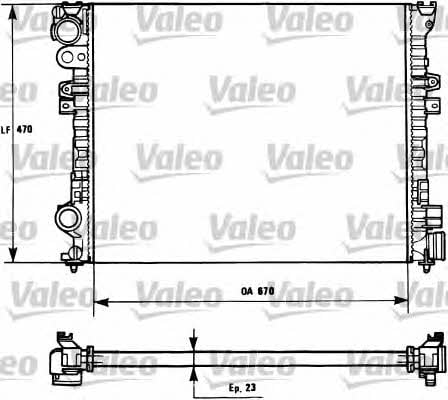 Valeo 731166 Radiator, engine cooling 731166: Buy near me in Poland at 2407.PL - Good price!