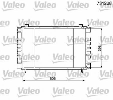 Valeo 731228 Радіатор охолодження двигуна 731228: Приваблива ціна - Купити у Польщі на 2407.PL!