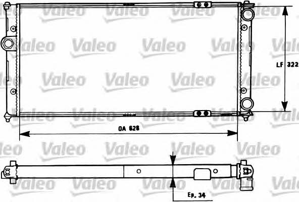 Valeo 731266 Радіатор охолодження двигуна 731266: Приваблива ціна - Купити у Польщі на 2407.PL!