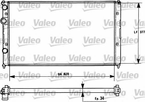 Valeo 731267 Радиатор охлаждения двигателя 731267: Отличная цена - Купить в Польше на 2407.PL!