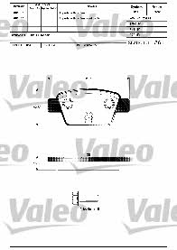 Valeo 598633 Brake Pad Set, disc brake 598633: Buy near me in Poland at 2407.PL - Good price!