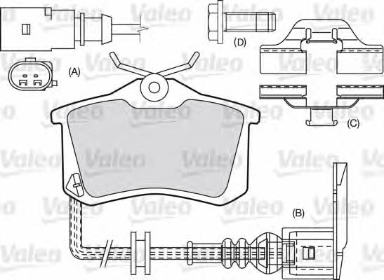Valeo 598681 Brake Pad Set, disc brake 598681: Buy near me in Poland at 2407.PL - Good price!