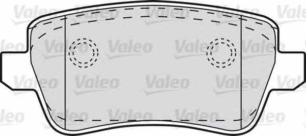 Valeo 598727 Brake Pad Set, disc brake 598727: Buy near me in Poland at 2407.PL - Good price!