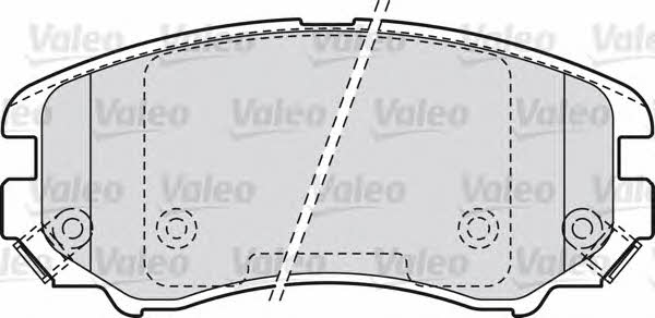 Valeo 598744 Brake Pad Set, disc brake 598744: Buy near me in Poland at 2407.PL - Good price!